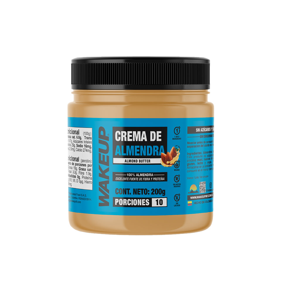WAKEUP CREMA DE ALMENDRA POTE 200 G