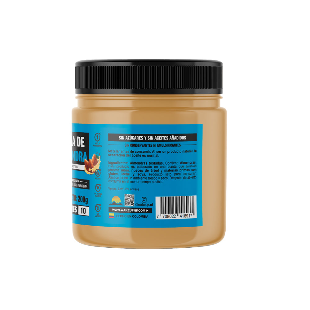 WAKEUP CREMA DE ALMENDRA POTE 200 G
