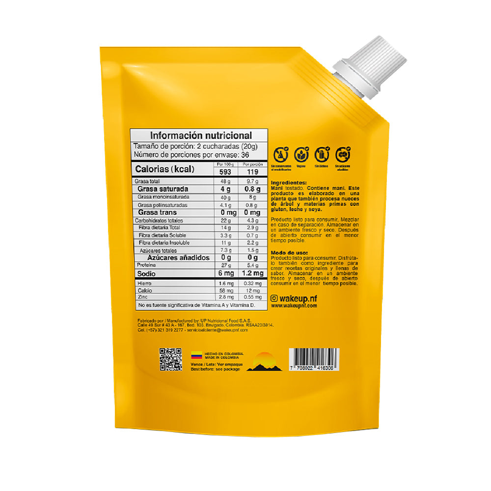 WAKEUP CREMA DE MANI NATURAL DOYPACK 720 G