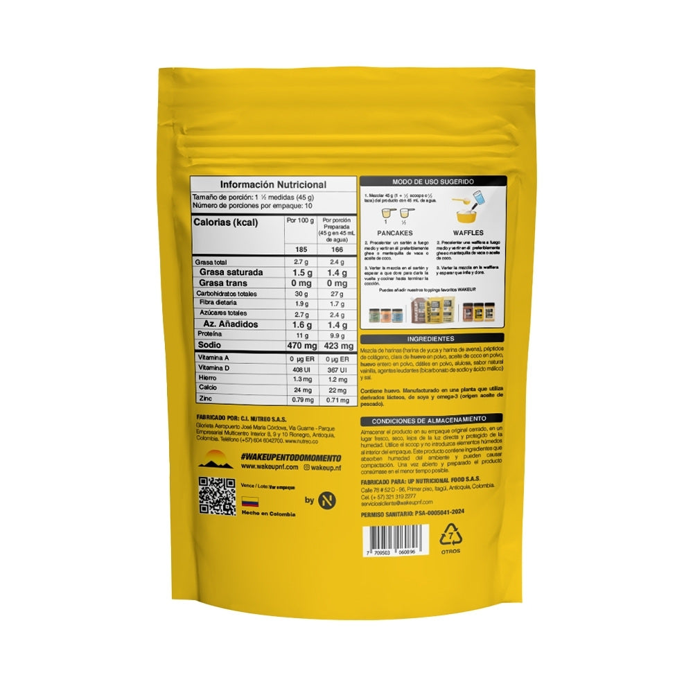WAKEUP MEZCLA PANCAKES DOYPACK 450 G