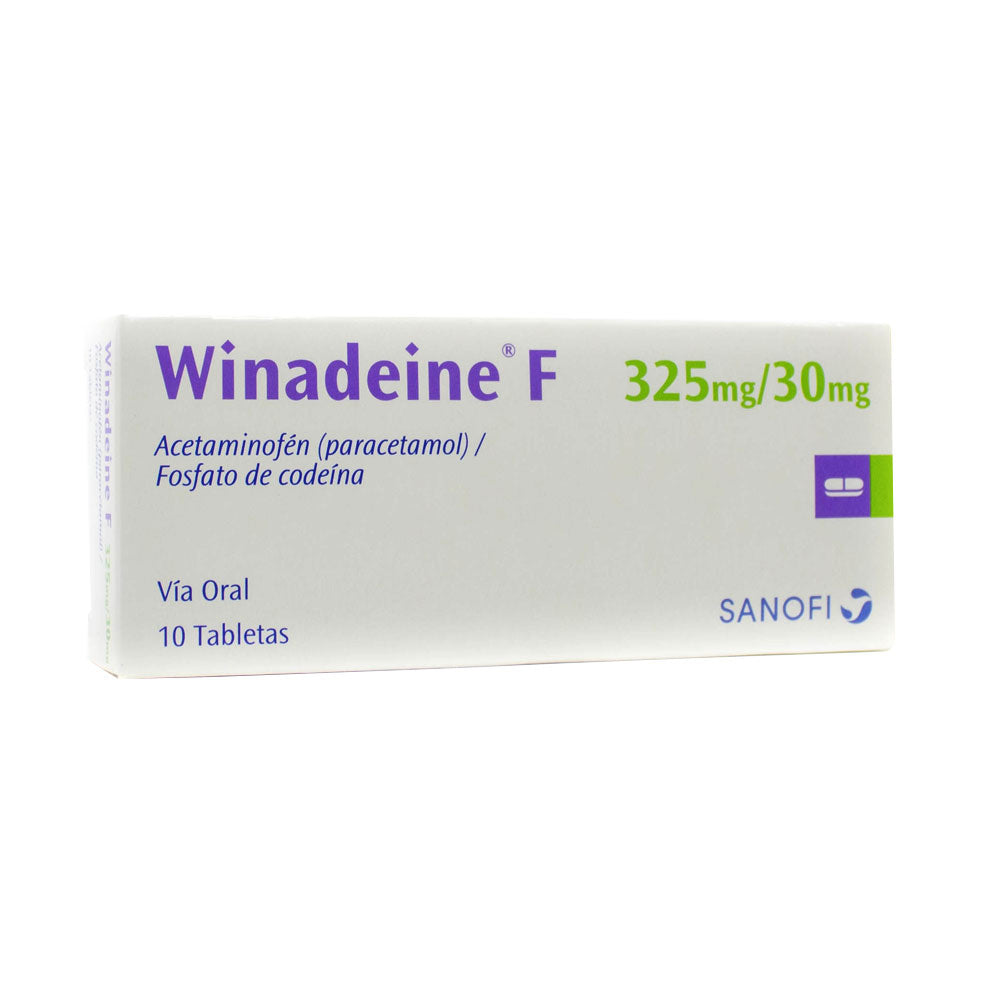 WINADEINE F TABLETAS 325MG/30MG CAJA X 10 UNDS