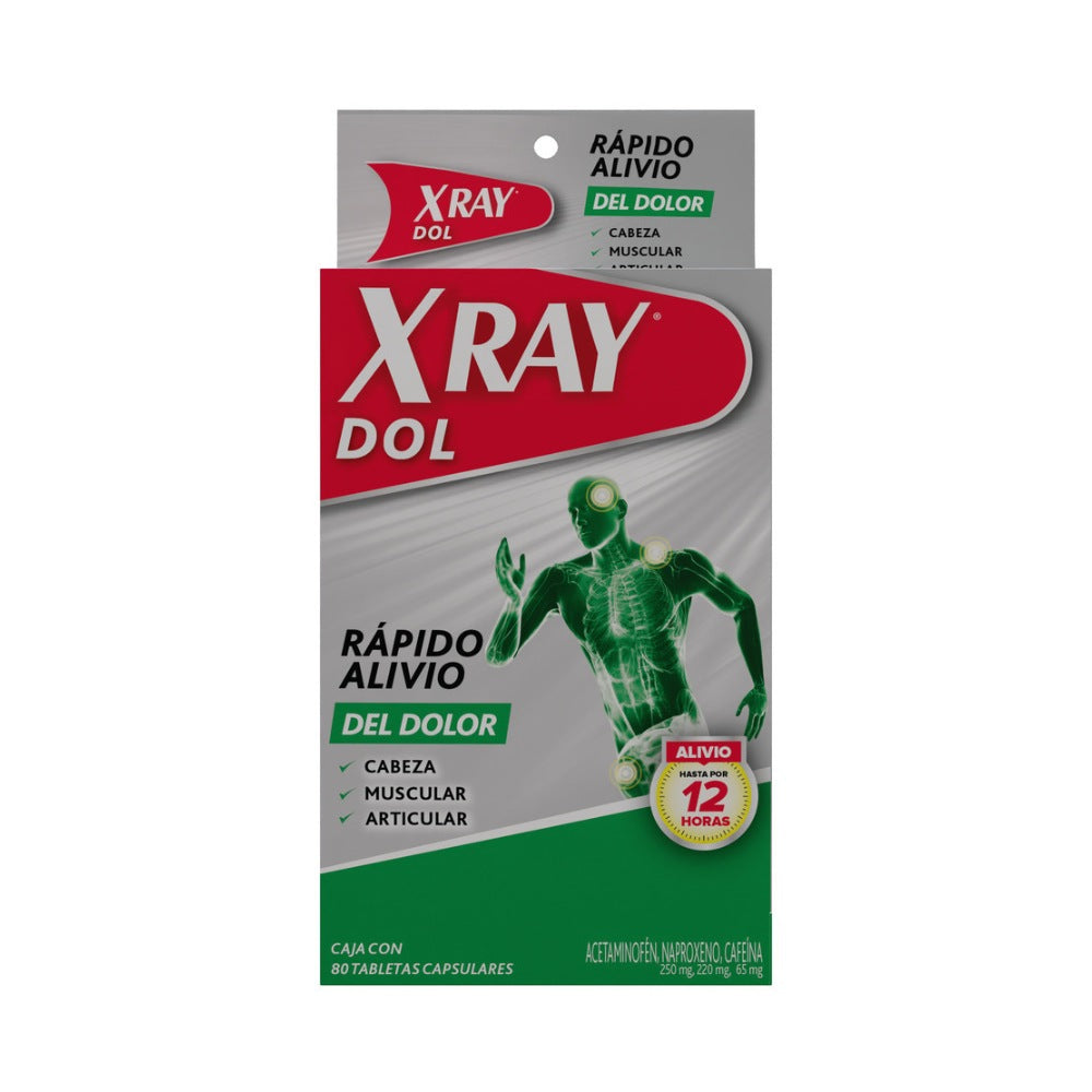 X RAY DOL TABLETA CAJA X 80 UNDS