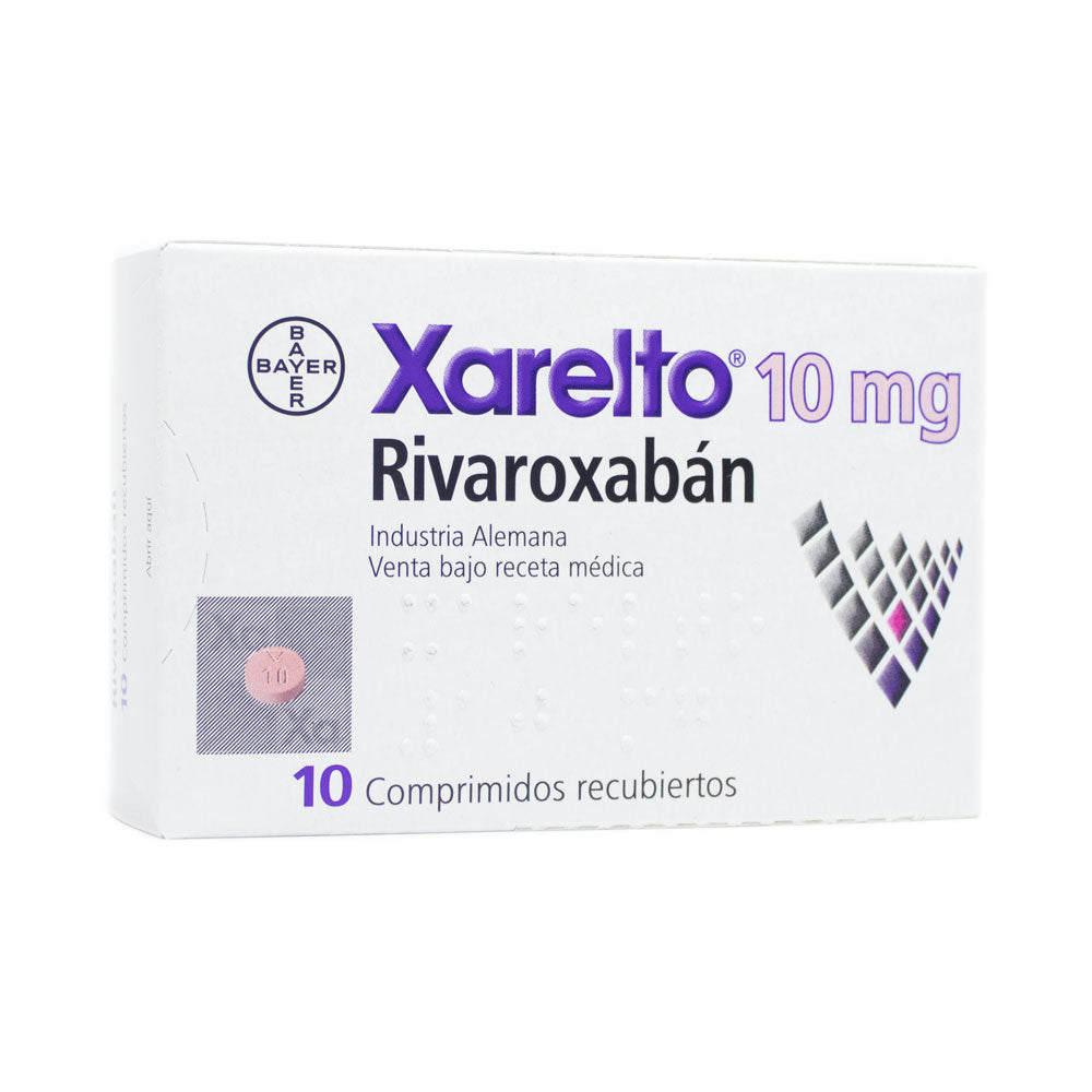 XARELTO (RG) COMPRIMIDOS 10 MG CAJA X 10 UNDS