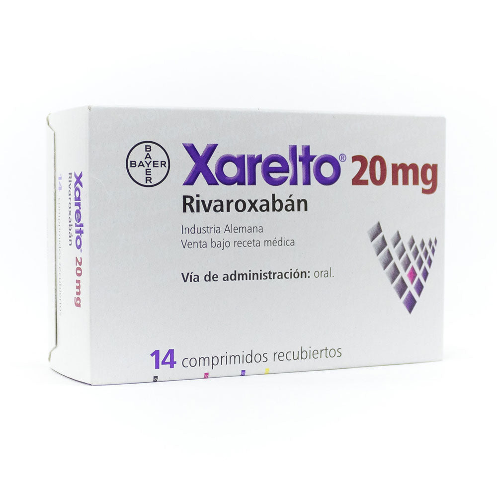 XARELTO (RG) COMPRIMIDOS 20 MG CAJA X 14 UNDS