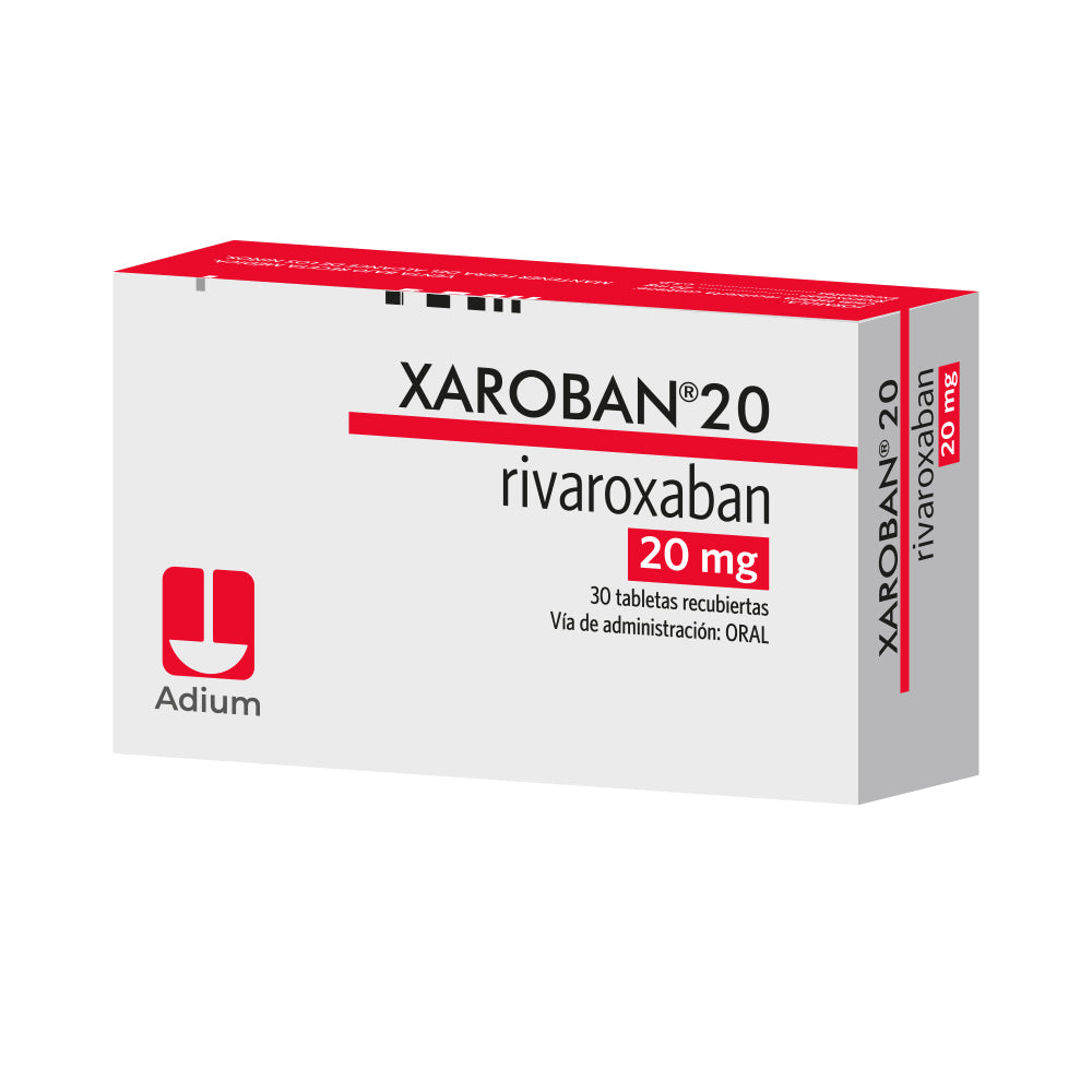 XAROBAN (RG) TABLETAS RECUBIERTAS 20 MG CAJA X 30 UNDS