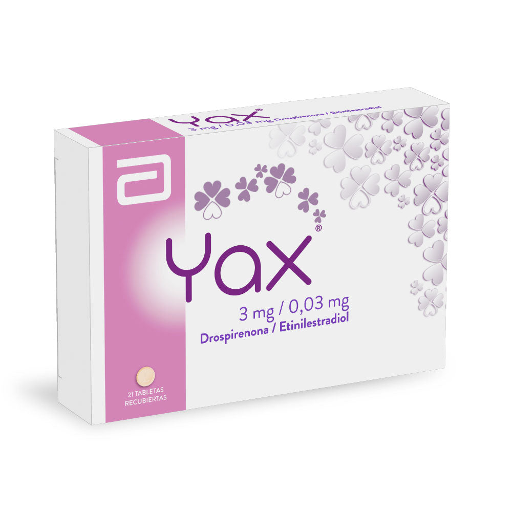 YAX (RG) TABLETAS 3 MG/0.03 MG CAJA X 21 UNDS