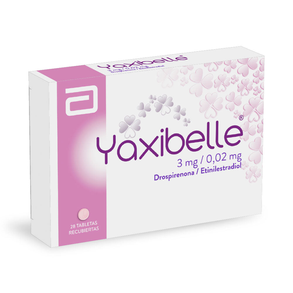 YAXIBELLE (RG) TABLETAS 3MG/0.02MG CAJA X 28 UNDS