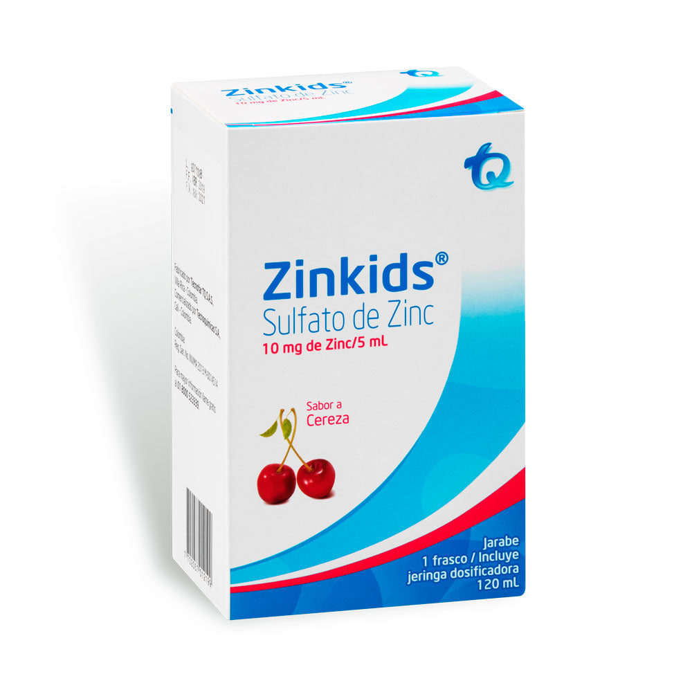 ZINKIDS JARABE 10 MG CEREZA FRASCO 120 ML