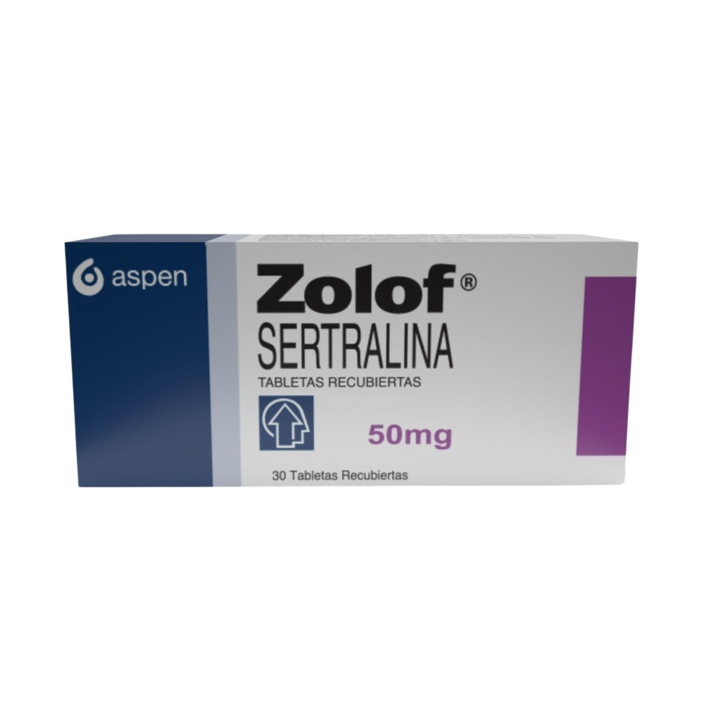ZOLOF TABLETAS 50 MG CAJA X 30 UNDS